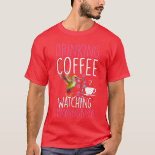 Kolibrie Liefde Drinken Koffie Kijken Kolibrie T-shirt