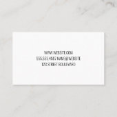 Kolibrie Logo | Digitale artistieke achtergrond Visitekaartje (Achterkant)