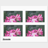 Kolibrie met belladonna lelies cadeau label (Vel)