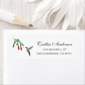 Kolibrie met Bloem Label (Insitu)