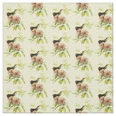  kolibrie met bloem stof (Swatch)