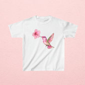 Kolibrie met Hibiscus Bloem T-shirt