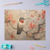  kolibrie met kersenbloesem Decoupage Tissuepapier (Craft)