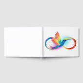 Kolibrie met oneindigheidssymbool en regenboog gastenboek (Volledig)