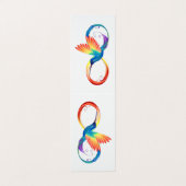 Kolibrie met oneindigheidssymbool visitekaartje (Buitenkant ongevouwen)