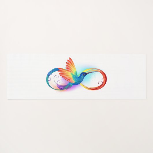 Kolibrie met oneindigheidssymbool yogamat (Achterkant (horizontaal))