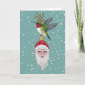 kolibrie met  ornament kaart (Voorkant)