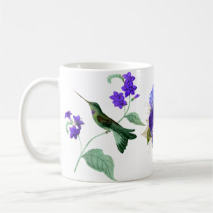 Kolibrie met Purple Flowers koffie mok