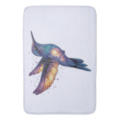 Kolibrie met Stary Night Sky Galaxy Bird Badmat (Voorkant Verticaal)