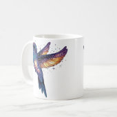 Kolibrie met Stary Night Sky Galaxy Bird Koffiemok (Voorkant links)