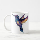 Kolibrie met Stary Night Sky Galaxy Bird Koffiemok (Links)