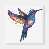 Kolibrie met Stary Night Sky Galaxy Bird Magneet (Voorkant)