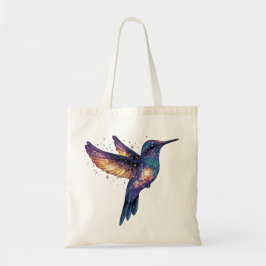 Kolibrie met Stary Night Sky Galaxy Bird Tote Bag