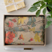  kolibrie met Wildflower Decoupage Tissuepapier (Geschenk)