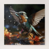 Kolibrie mid flight legpuzzel (Verticaal)