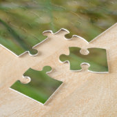 Kolibrie Moth op Indiase verfkwast Wildflower Legpuzzel (Zijkant)