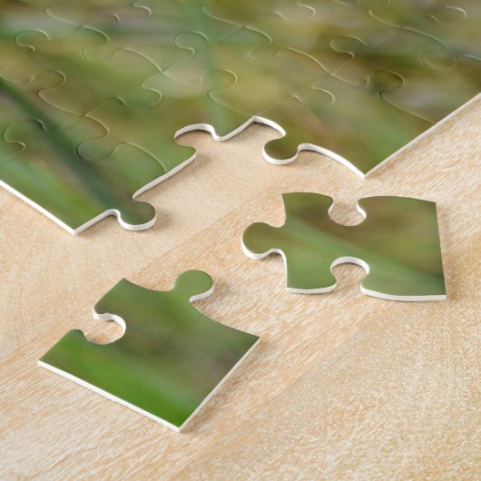 Kolibrie Moth op Indiase verfkwast Wildflower Legpuzzel (Zijkant)