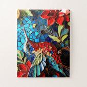 Kolibrie Mozaïek Ontwerp puzzel (Verticaal)