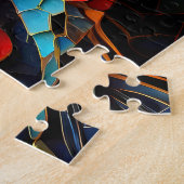 Kolibrie Mozaïek Ontwerp puzzel Legpuzzel (Zijkant)