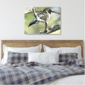 Kolibrie muurkunst Canvas Afdruk (Insitu (Slaapkamer))