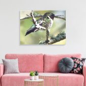 Kolibrie muurkunst Canvas Afdruk (Insitu (Woonkamer))