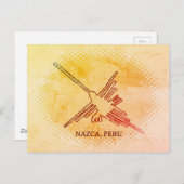 Kolibrie Nazca Geoglyph, Peru Briefkaart (Voorkant / Achterkant)