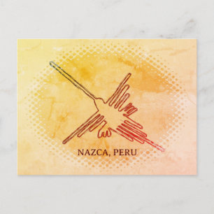 Kolibrie Nazca Geoglyph, Peru Briefkaart