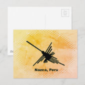 Kolibrie Nazca Geoglyph, Peru Briefkaart (Voorkant / Achterkant)