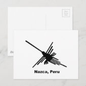 Kolibrie Nazca, Peru Briefkaart (Voorkant / Achterkant)