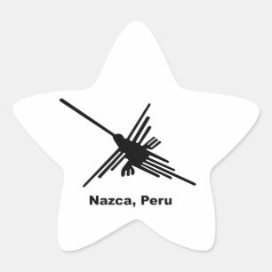 Kolibrie Nazca, Peru Ster Sticker