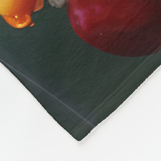 Kolibrie neergestreken op heldere bloem fleece deken (Hoek)