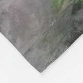 Kolibrie neergestreken op Leafy Branch Fleece Deken (Hoek)