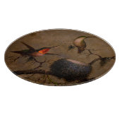 Kolibrie nest Victoriaans hoofd schilderen Snijplank (Hoek)