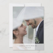 Kolibrie Net Getrouwd Foto Aankondiging Toevoegen (Achterkant)