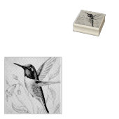  kolibrie nr. 1 Waterverf Art Rubberstempel (Gestempeld)