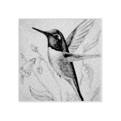  kolibrie nr. 1 Waterverf Art Rubberstempel (Afrduk)