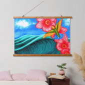 Kolibrie Oceaan Hangend Wandkleed (Slaapkamer)