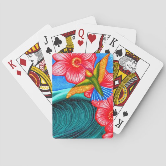 Kolibrie Oceaan Pokerkaarten (Achterkant)