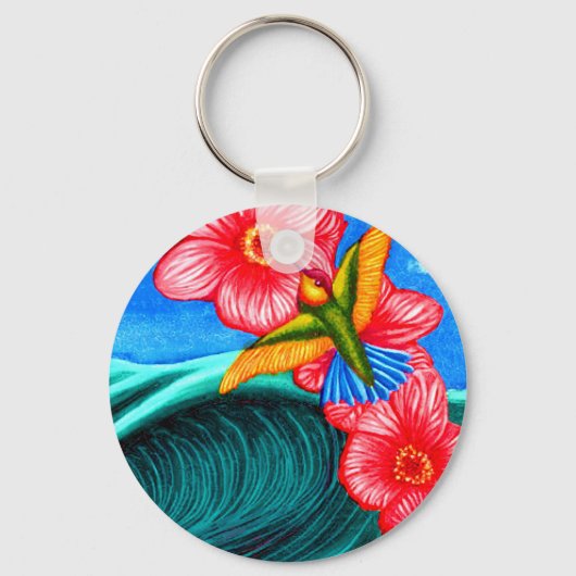 Kolibrie Oceaan Sleutelhanger (Voorkant)