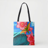 Kolibrie Oceaan Tote Bag (Voorkant)