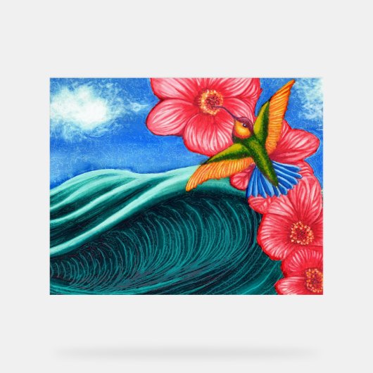 Kolibrie OceanPrint, Poster papier (mat) (Voorkant)