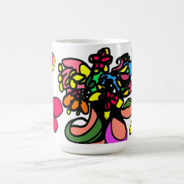 Kolibrie ontspant lente koffiemok