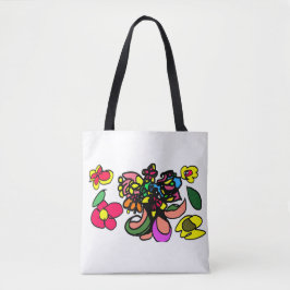 Kolibrie ontspant lente tote bag