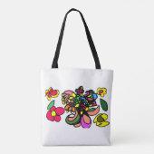 Kolibrie ontspant lente tote bag (Achterkant)