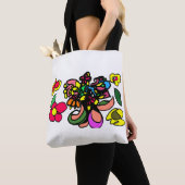 Kolibrie ontspant lente tote bag (Dichtbij)