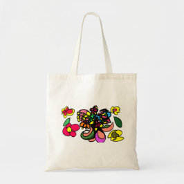 Kolibrie ontspant lente tote bag