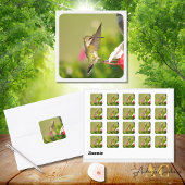 Kolibrie ontwerp #108A0604 Vierkante Sticker