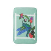 kolibrie op blauwgroen badmat (Voorkant Verticaal)