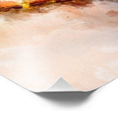 Kolibrie op een tak Waterverf - 01 Foto Afdruk (Hoek)