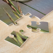 kolibrie op gras legpuzzel (Zijkant)